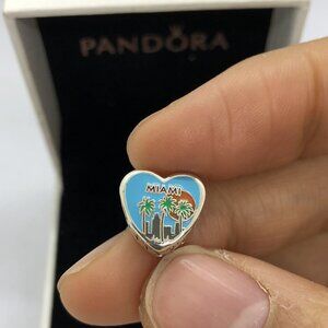 ✨🔥Pandora Florida Charm Miami Charm Miami Heart Charm USA Charm US State Charm